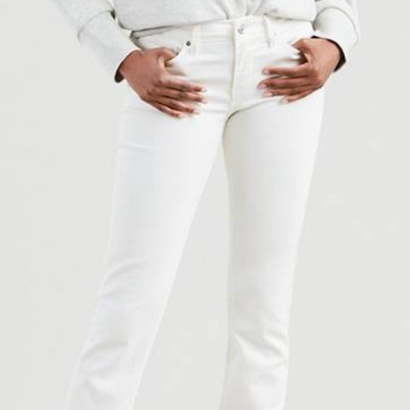 LEVI'S 712 Slim Western White Ankle Jeans 26" x 24" - Picture 1 of 7